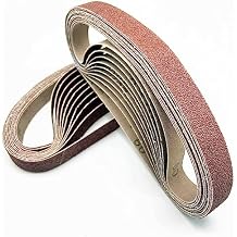Belt Sander 1-1/2" x 30"Sanding Belt, Aluminum Oxide Sanding Belts for Belt Sander, Belt Sander Paper with 60 Grit for Efficient& Durable Use 10 Pack