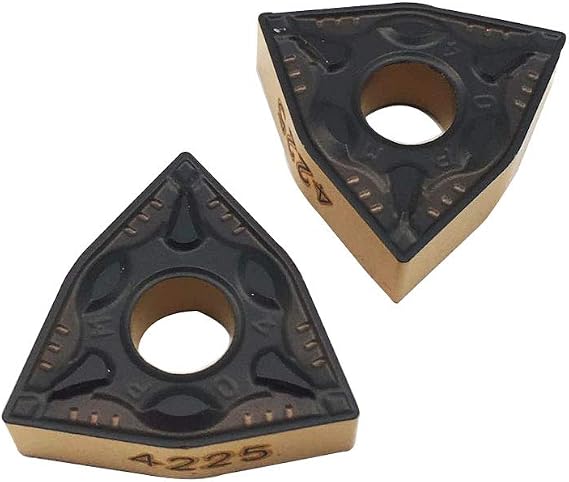 GBJ WNMG431 WNMG432 WNMG080404 WNMG080408 Carbide Inserts Turning inserts for Machining Steel parts, CVD Coating 10 Pcs per Box (WNMG431-ZM 4225)