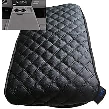 it's us Center Console Armrest Cover for Ford F150 (20152024) 40/20/40 Jump Seat, Fits F250 F350 F450 20172025, Waterproof Synthetic Leather Console Lid Protector, Black