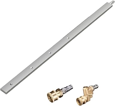 Radiator Cleaning Wand for Pressure Washer,4500 PSI Stainless Steel with 4-Hole 25 Nozzle - 180 Rotating Car Radiator Cleaner Tool - Backflush Design for Deep Fin Cleaning (22.44") A 60cm