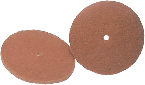 Koblenz Replacement Pads and Brushes with Plastic Retainer Clips, Ideal Household Cleaning Supplies, 2 Cleaning Pads with 2 Retainer Clips (Pack of 1), Brown, 45-0105-2