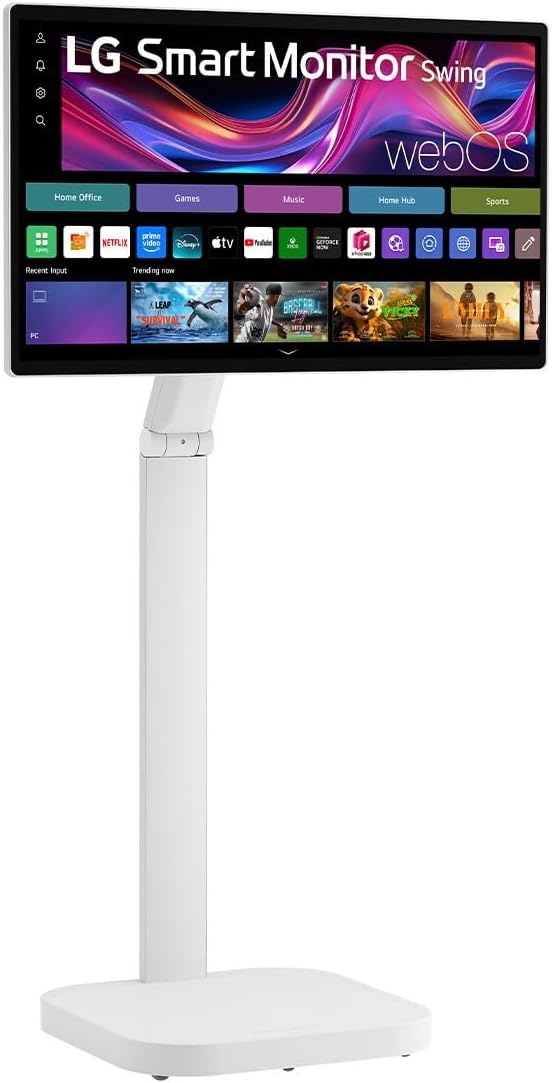 LG Smart Monitor Swing 32U889SA-W | 32 inch 4K UHD IPS Touchscreen, White