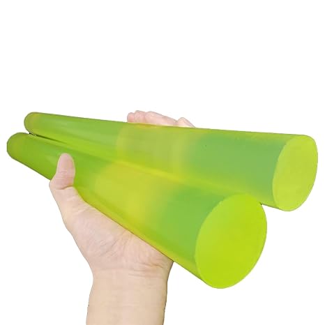 Polyurethane Solid Round Rod 250mm 15-100mm Dia High Elasticity Urethane PU Bar Durable Rubber Rods Plastic Sticks Shock Absorbing Seals for Industrial Machinery Home DIY(25 * 250mm(2pcs))