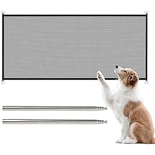 Fence Portable Foldable Barrier, Punch Free Safety Net | Indoor Home Protection, Easy Setup Gate for Small Pets and Household Area Separation with Convenient Storage