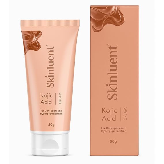 Kojic Acid Face Cream with Vitamin C, Allantoin & Niacinamide for Dark Spots, Hyperpigmentation & Uneven Skin Tone, Lightweight Formula, 50g