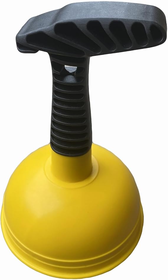 Sink Plunger, Easy to use Mini Plunger with Short Handle, Powerful Plunger Unclogging Tool for Kitchen Sink, Shower, Bathroom Drains, Bath (Yellow2) | More Air Thrust Plunger Unclogging Tool for Kitchen Sink, Shower, Bathroom Drains, Bath