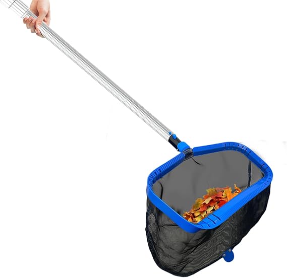 Pool Net & Pool Pole Telescopic 12 ft Pool Skimmer Pole