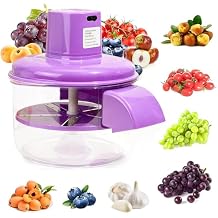 Electric Grape Peeling Machine,Automatic Grape Peeler Machine for Garlic & Cherry Tomatoes,Skin Remover Tool for Small Fruits, Rechargeable,Effortless Peeling for Home Kitchen Use (Purple)