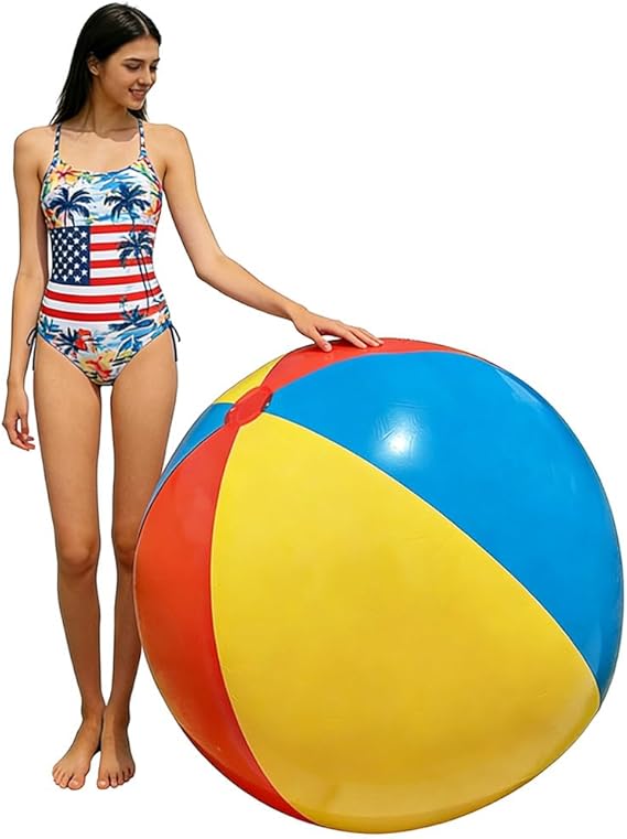 39"/59"/78" Giant Beach Balls, Inflatable Beach Ball, Beach Balls for Adults, for Summer Beach Parties, Music Festival and Festival Decorations