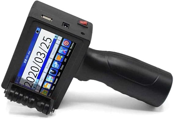 TOAUTO Portable Intelligent Upgraded Handheld Inkjet Printer HP-003 with 3.7 Inch LED Touch Screen Quick-Drying Inkjet Coding Machine for Code Date Label (Support 14 Languages & 3 Print Precision)