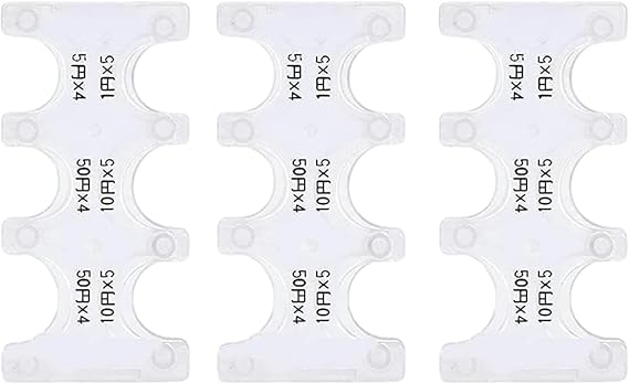 3Pcs White Coin Dispenser Hard Case Coin Storage Box Coin Collection Purse Wallet for Car Coin Changer Holder Small Money Sorter and Coin Holder for Collectors Coin Trays and Coin Boxes