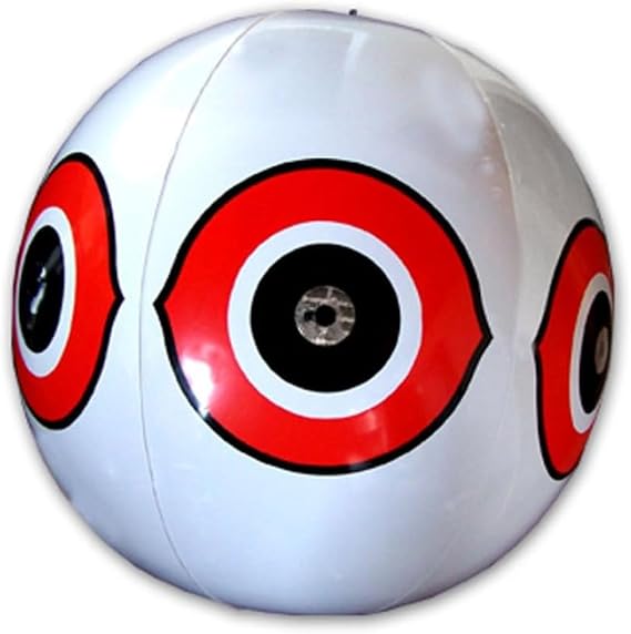 Bird-X Scare-Eye Balloon, Predator 3D Eye Balloons with Glaring Eyes and Bright Colors, Covers up to 6,000 sq. ft. Area, Pack of 1 White Balloon