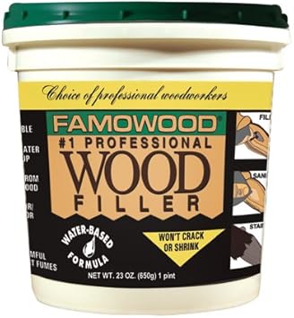 Famowood Water Based Wood Filler White Pine 1 Pint