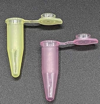 1.5mL with Cap Microcentrifuge Tubes, Pink, Certified Dnase/Rnase Free- PCR Clean, 1000/pkg.