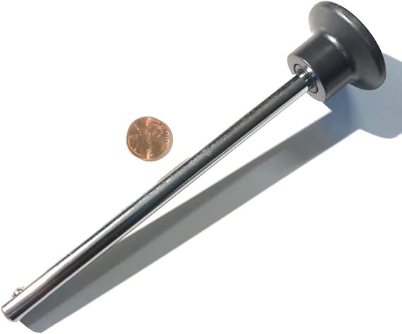 SBDs World Class Pin, Tensile - Universal Weight Stack Replacement SELECTOR Key - 3/8 Diameter X 5-1/2" Locking Space | Deluxe Round Jumbo Knob |Detent Hitch PINS