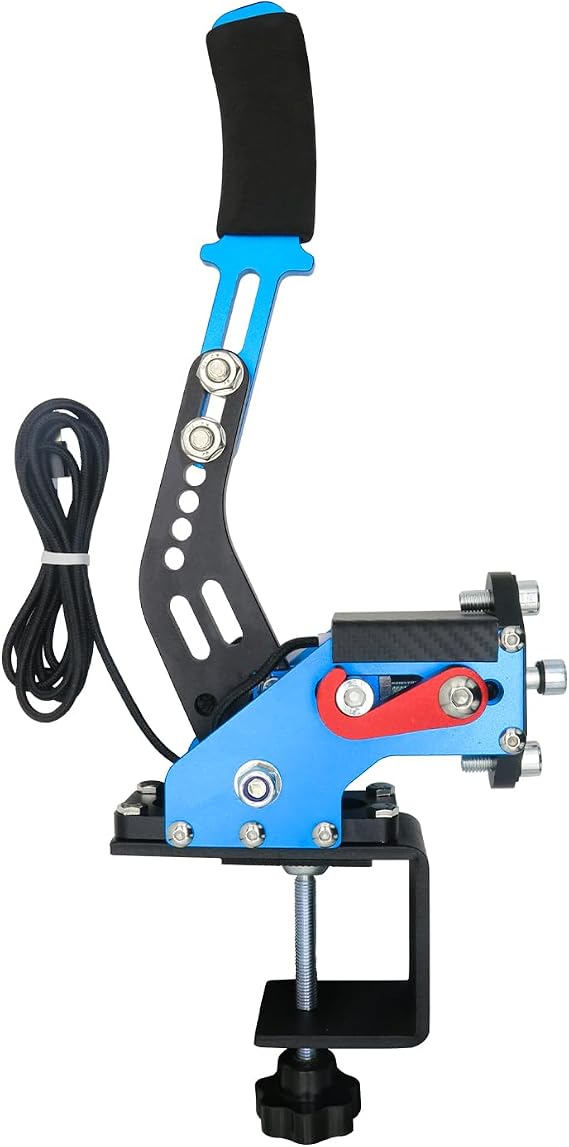 PC USB Handbrake Simulating Linear Handbrake for Logitech G27 G29 Racing Games 14 Bit Handbrake Desktop Fixed, Color