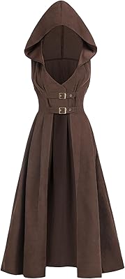 FCCAM Victorian Dress for Women 1800s Long Sleeve Edwardian Dress with Corset Renaissance Costume