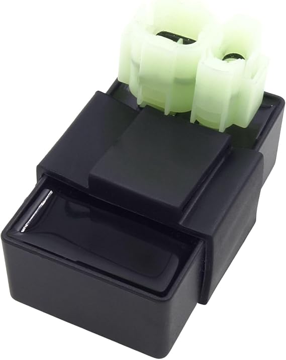 6 Pin AC CDI Box Compatible with Gy6 49cc 50cc 90cc 125cc 150cc 200cc 250cc Tao Tao Kymco Jonway Vitacci Lance Cabo Scooter, many 4-stroke models of ATVs, dirt bikes, go karts, and mopeds.