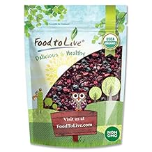 Organic Mixed Berries, 1 Pound Non-GMO Dried Blueberries, Cranberries, and Tart Cherries, Kosher, Lightly Sweetened, Unsulfured, Bulk