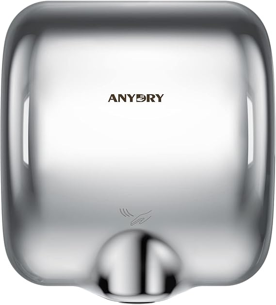 anydry Commercial Hand Dryer Heavy Duty Stainless Steel 10-15s High Speed