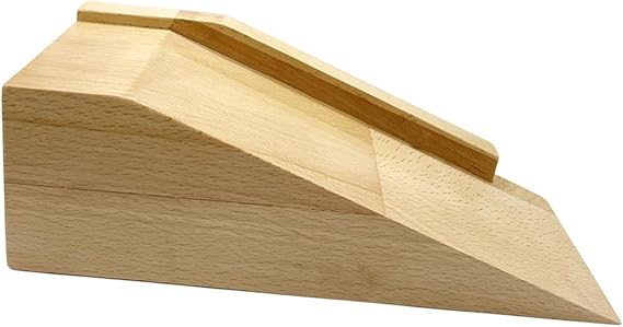 Wooden Finger Skateboard Ramp - Skate Park Prop for Fingerboards &amp; Tech Decks - Improve Creativity for Kids &amp; Adults- Style a