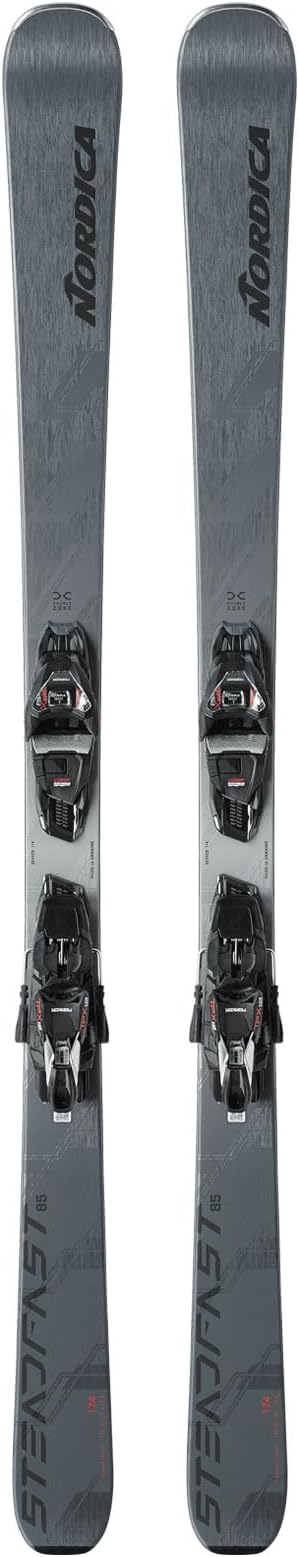 Nordica Steadfast 85 DC Men's All Mountain Skis (Grey Blue/Anthracite, 162cm)
