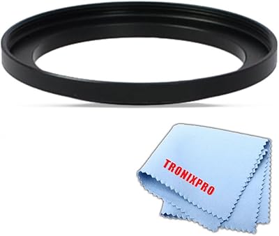 43-52MM Stepr Ring Turns 52mm into 43mm for Fuji, Samsung, Leica, Panasonic, Kodak & More Cameras & Camcorders  Microfiber Cleaning Cloth