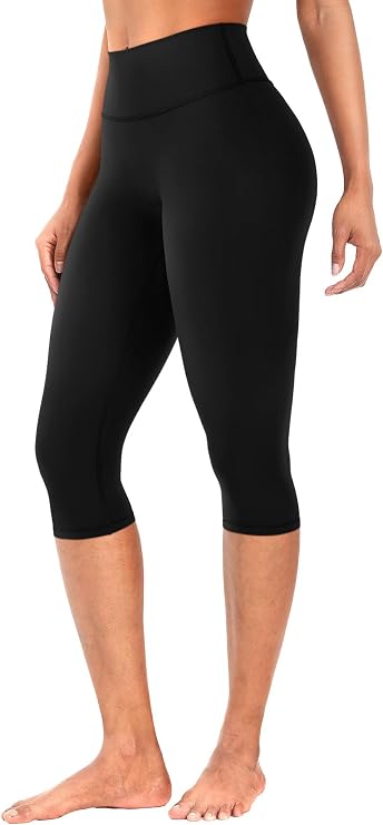 YEOREO Ease Womens Workout Capri Leggings Hidden Scrunch Gym Yoga Pants | 15"/17"/19" Inseam, No Front Seam, High Waisted, Buttery Soft, Yoga, Cropped, Capri Leggings