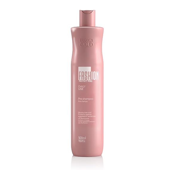 Ybera Paris Fashion Gold Protect Poo Pre-Shampoo Treatment, 500ml | Cationic formula with baobab oil and shea butter helps maintain moisture, softness and shine