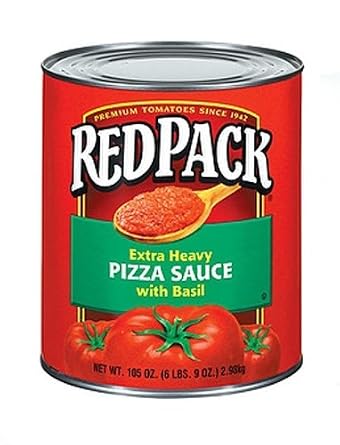 Red pack Pizza Sauce with Basil #10