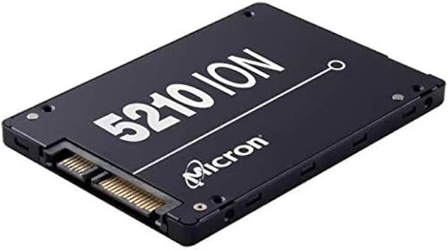 Micron 5200 5210 Ion 7.68 TB Solid State Drive - SATA 600-2.5" Drive - Read Intensive - 0.8 Dwpd - Internal - 540 MB/S Maximum Read Transfer Rate - 360 MB/S Maximum Write Transfer Rate -