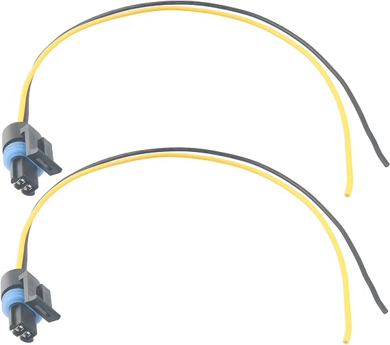 Updated PT2386 Multi-Purpose Wire Connector Pigtail Plug 88862305 Compatible with Chevy Chrysler Buick Cadillac Dodge Ford GMC Honda Jeep Coolant Temperature Sensor Connector Headlight Harness(2pcs)
