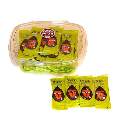 Vinegar Sachets - 32-Pack, 0.17 fl oz 5ml Each - Convenient Single-Serve Packets for Salads, Cooking & Marinades - Freshness Sealed for Optimal Flavor