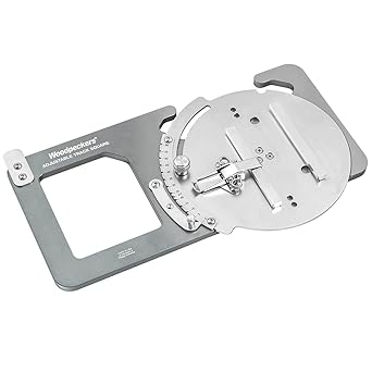 Woodpeckers Adjustable Track Saw Square, Up to 60 Angles, USA Made Guide Rail Square