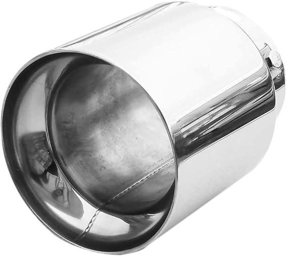 Exhaust Tip Trim Car End Pipe Tail Sport Muffler Stainless Steel Chrome Universal