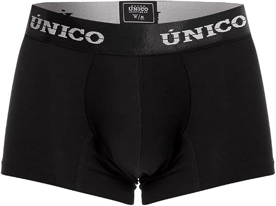 Mundo Unico Men Trunks | Cotton (US, Alpha, Small, Regular, Regular, Black)