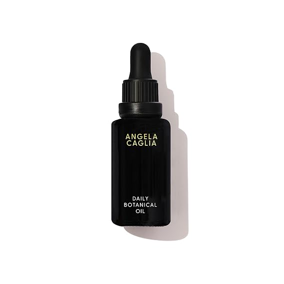 Angela Caglia Daily Botanical Oil - Organic Face Oil for Glowing Skin - Hydrating & Nourishing with Antioxidants - USDA-Certified 1 Fl Oz