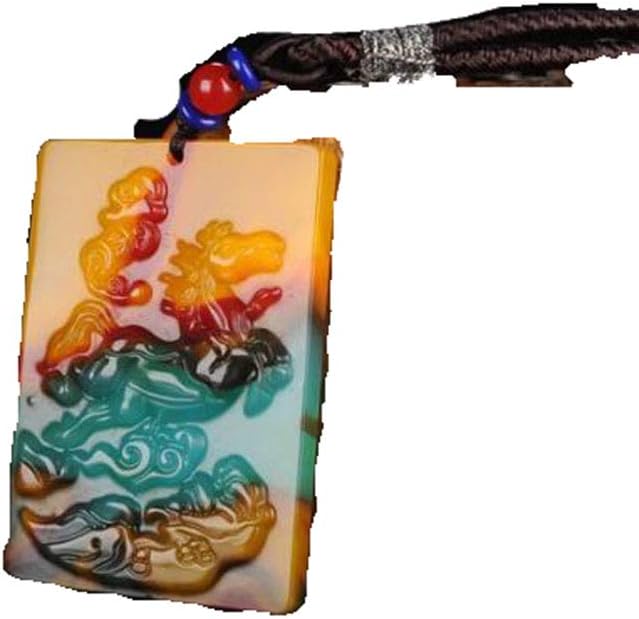 Hotan Jade Zodiac Horse Pendant Natural Color Jade Pendant Immediately Rich Jade Brand Horse to Success Jade Necklace Pendant