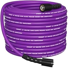 SITIMIMIL Kink Resistant Super Flexible 1/4" Pressure Washer Hose 100FT, 3600PSI, M22-14mm, Universal Electric Power Washer Hose Replacement for Ryobi, Troy Bilt, Greenworks, More High Pressure Hose