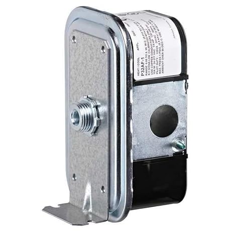 Johnson Controls P32AC-2C Differential Air Pressure Switch, degrees_fahrenheit, to volts, amps, ,
