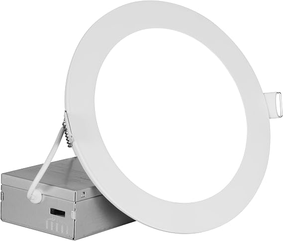 NICOR Lighting REL61120SRDWH RELS Canless Downlight, 6in, White