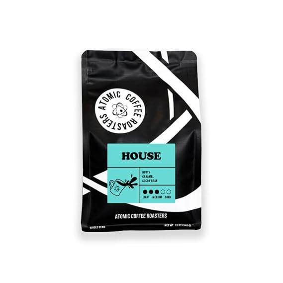 Atomic Coffee Roasters - House Blend, Whole Bean, 12 oz