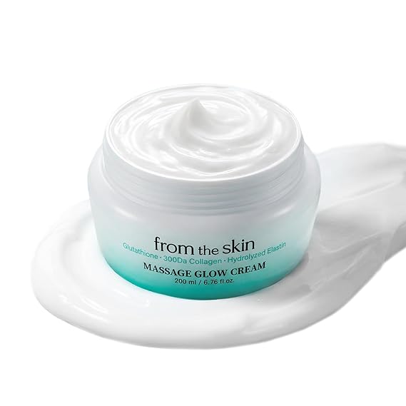 Glutathione Collagen Massage Glow Cream 200ml - Brightening & Anti-Wrinkle Moisturizer for All Skin Types