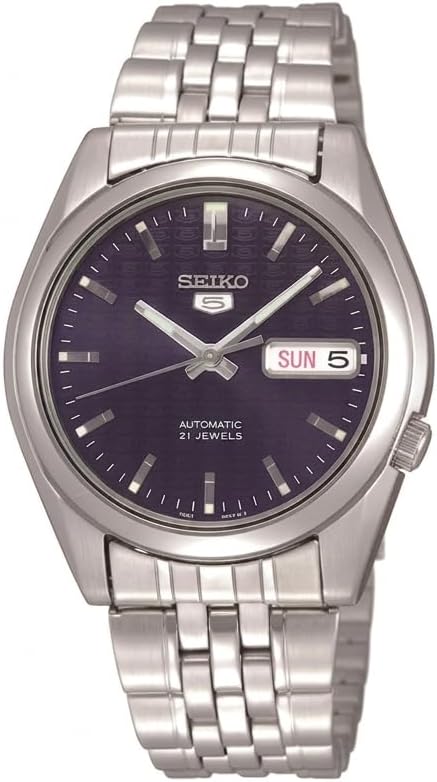 SEIKO Automatic Watch for Men 5-7S Collection - with Day/Date Calendar, Luminous Hands, Stainless Steel Case & Bracelet