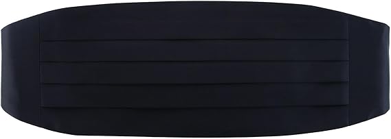 Trafalgar Men's Sutton Solid Color Silk Cummerbund