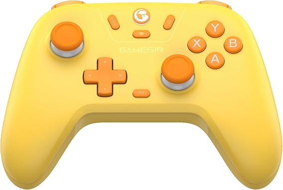 GameSir Nova Lite Wireless Controller – 2.4G & Bluetooth Gamepad for Windows PC, iPhone, Android, Switch & Steam Deck – Hall Effect Triggers, Turbo Function, Rumble Vibration (Yellow)