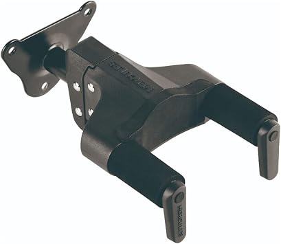 Hercules Stands GSP39WB Plus Short Arm Steel Base Wall Mount Guitar Hanger with Auto Grip System