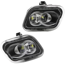 MACHSWON Car Sequential Blinker Rear View Mirror Light 2 Pcs LED Front Side Marker Turn Signal Lamp Replace Assembly Compatible with Ford F150 2015-2021 Compatible with Ford F350 2017-2021