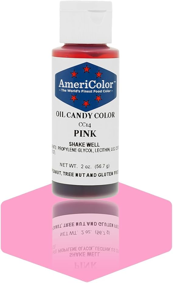 Americolor Pink 2 oz. Cake Decorating Candy Making Candy Color Oil