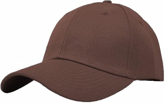Glory Max Plain Baseball Cap Hook & Loop Strap Adjustable Solid Blank Curved Visor Hat